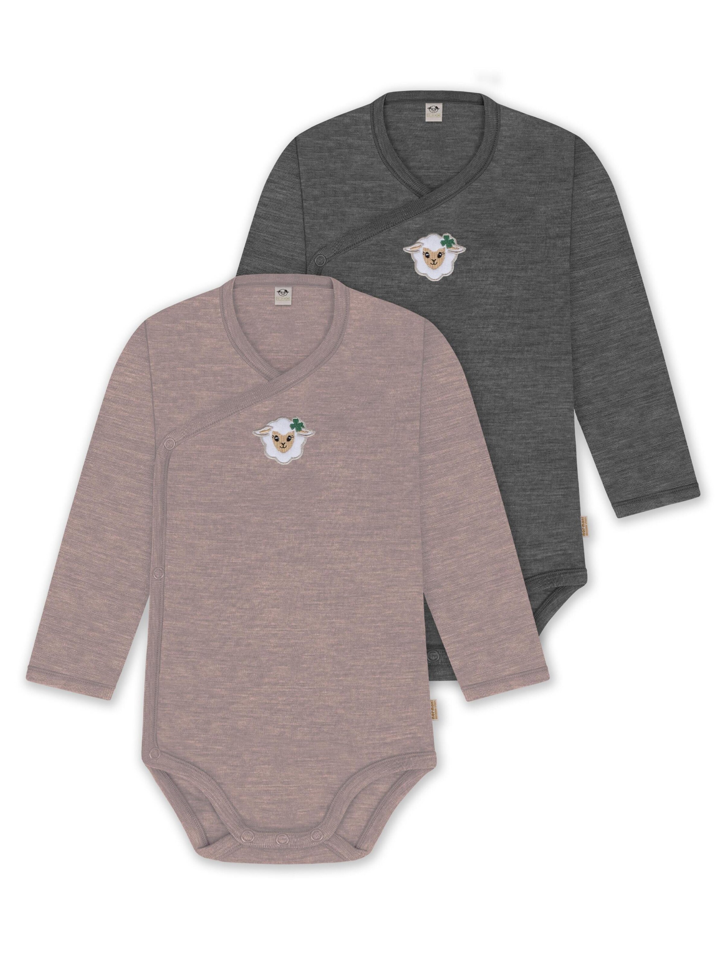 Barboteuse / body normani en gris : devant