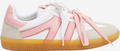 Sportbačiai be auliuko iš Trendyol, spalva – šviesiai pilka / rožių spalva / balta, Prekių apžvalga