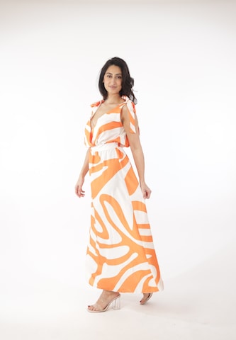 Elara Kleid in Orange