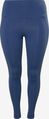 Skinny Pantalon de sport Reebok en bleu : devant