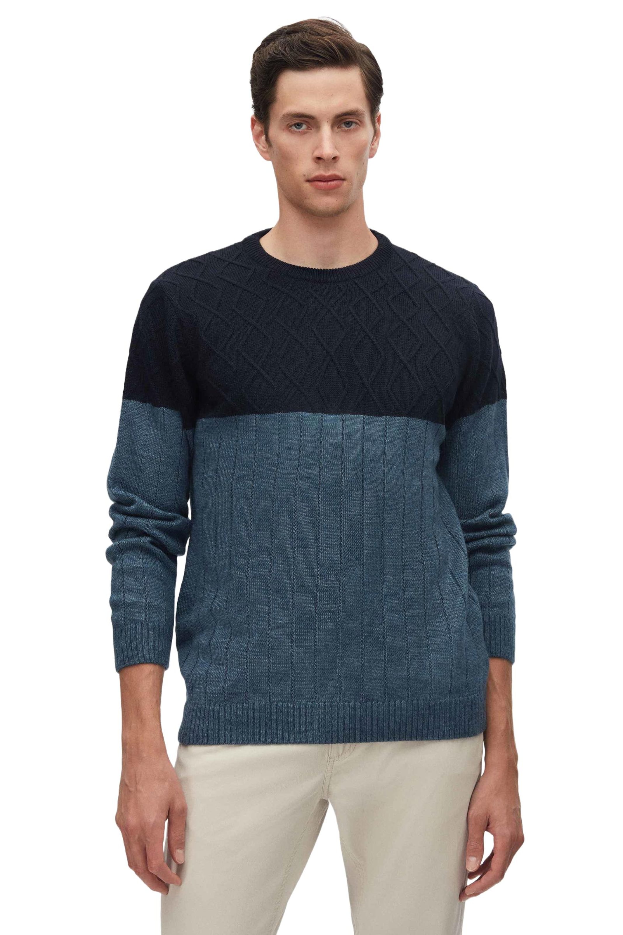 D’S Damat Trui in Blauw: voorkant