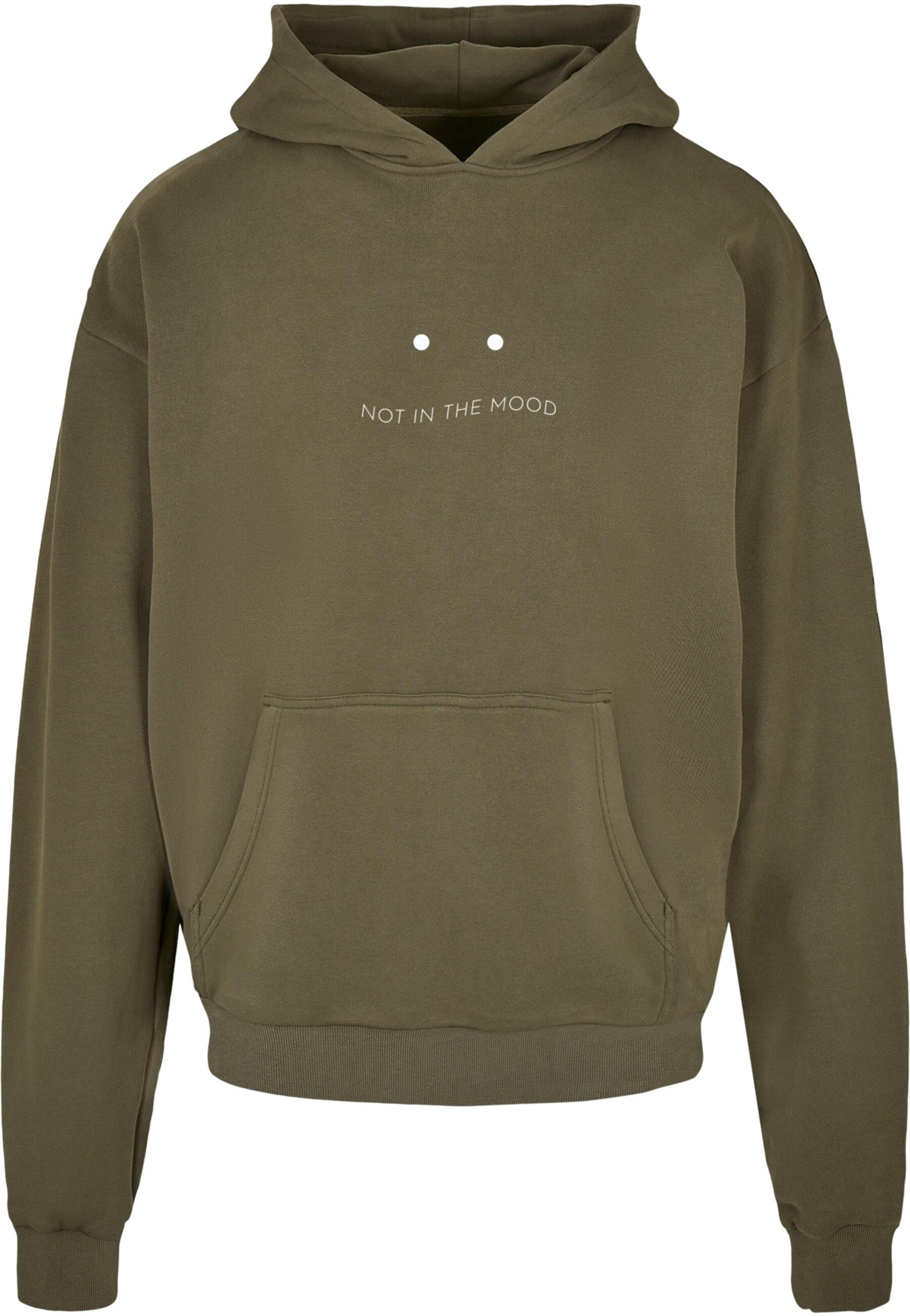 Merchcode Sweatshirt 'NITM' in Groen: voorkant