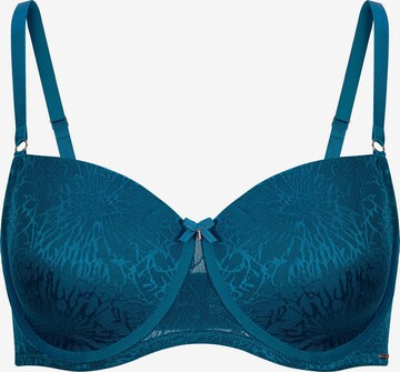 Marc & André Balconette Bra in Blue: front