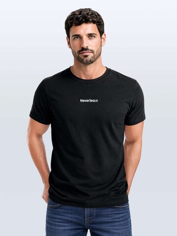 Neverless Shirt 'with the flow' in Black: front