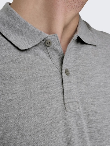 Only & Sons Poloshirt 'TRAY' in Grau