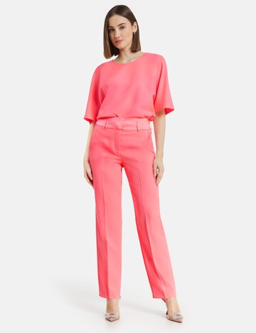 TAIFUN Regular Suorat housut värissä vaaleanpunainen