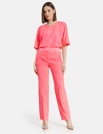 Regular Pantalon à plis TAIFUN en rose