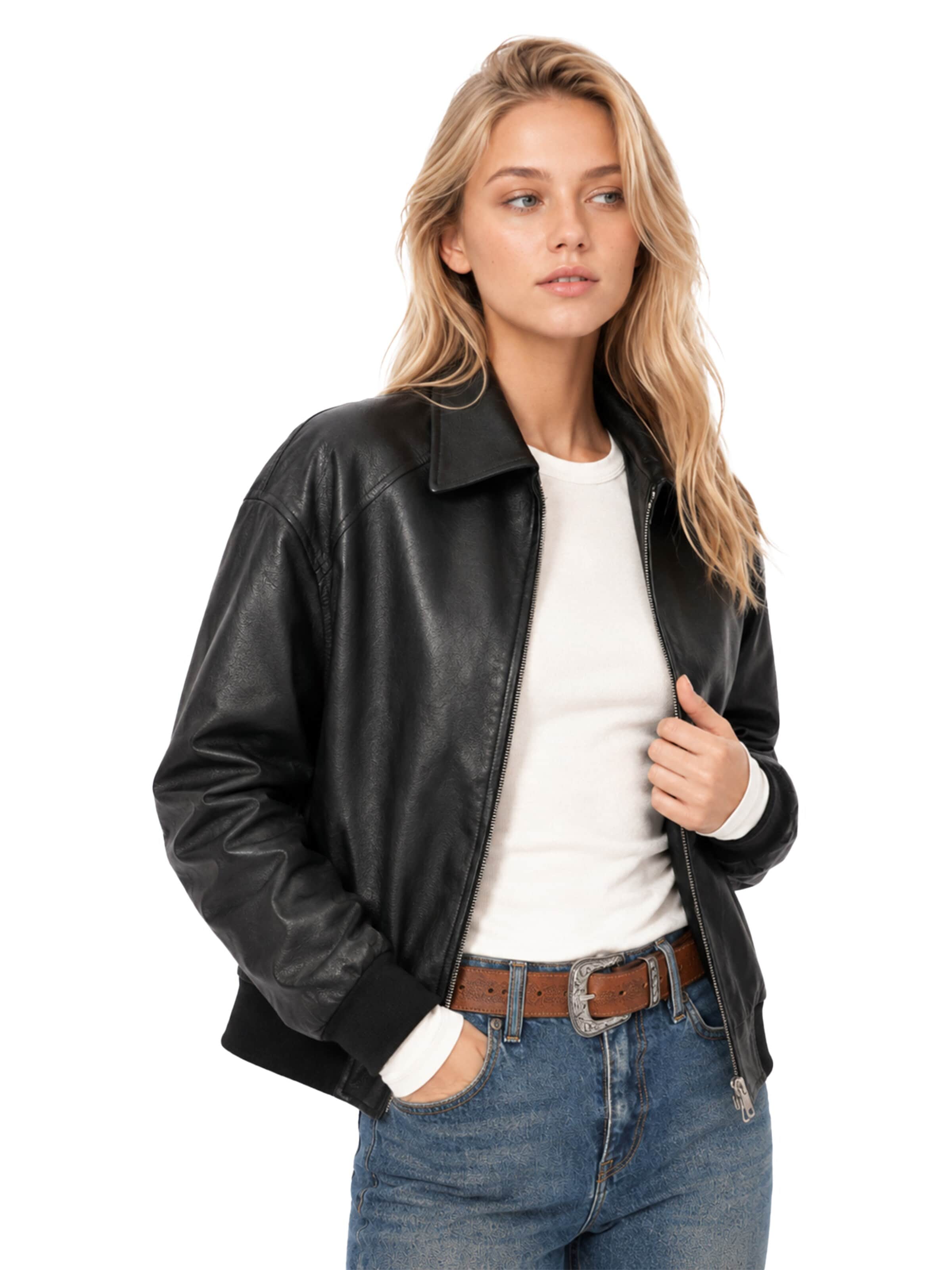 MEETWEE Between-season jacket in Black: front