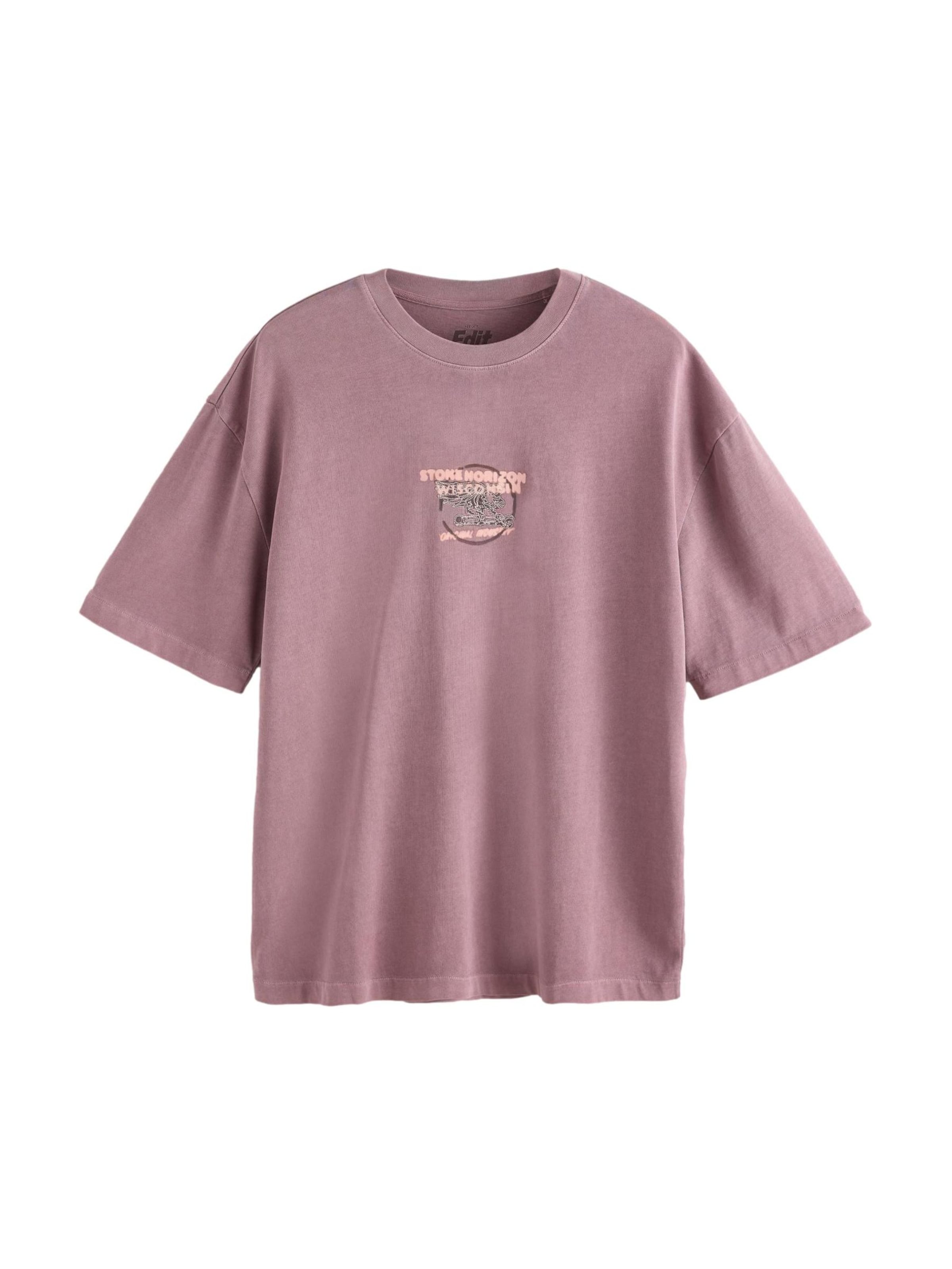 Maglietta Next di colore blu chiaro / lilla / arancione pastello / nero, Visualizzazione prodotti