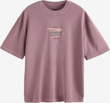 T-Shirt Next en violet : devant