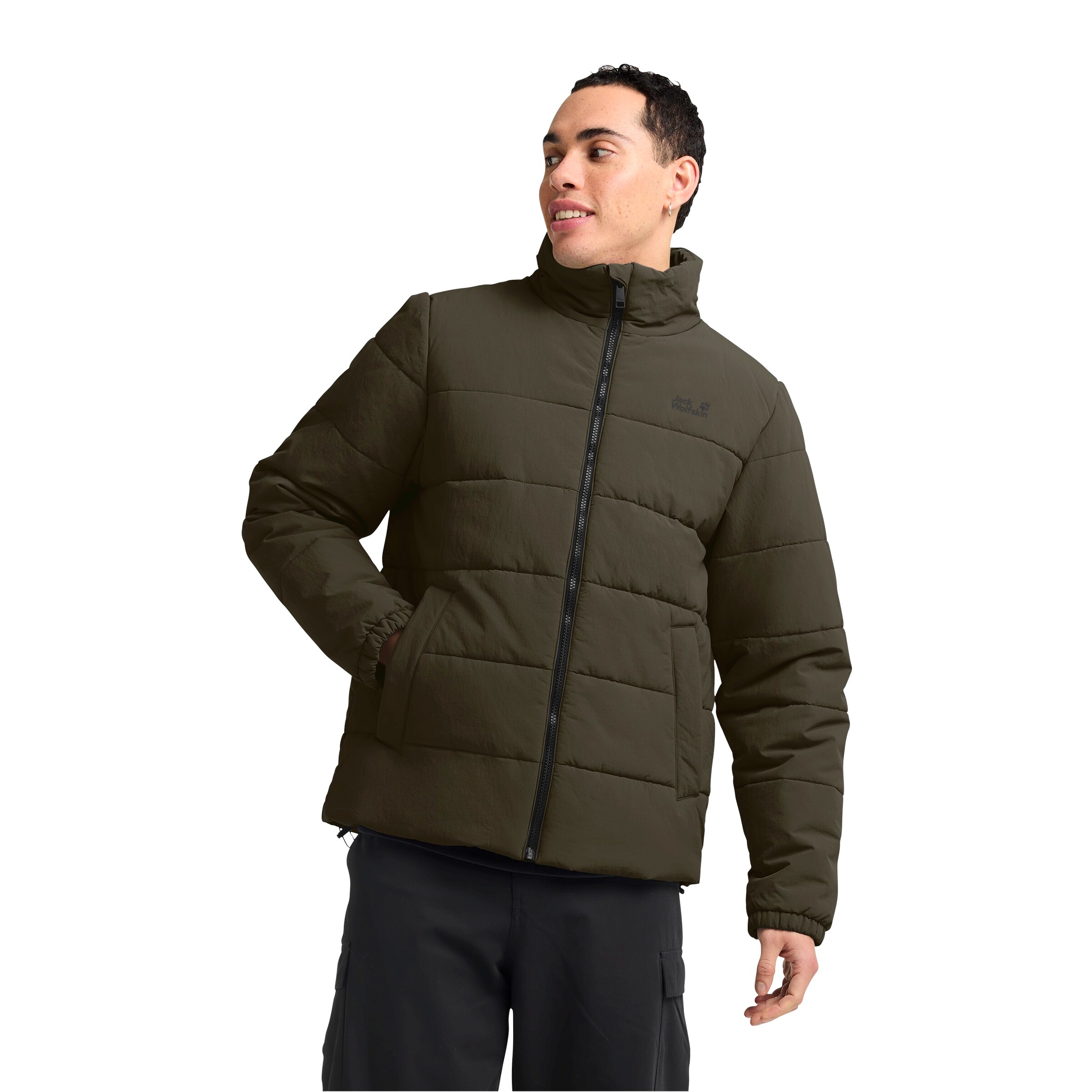 JACK WOLFSKIN Performance Jacket in Green: front