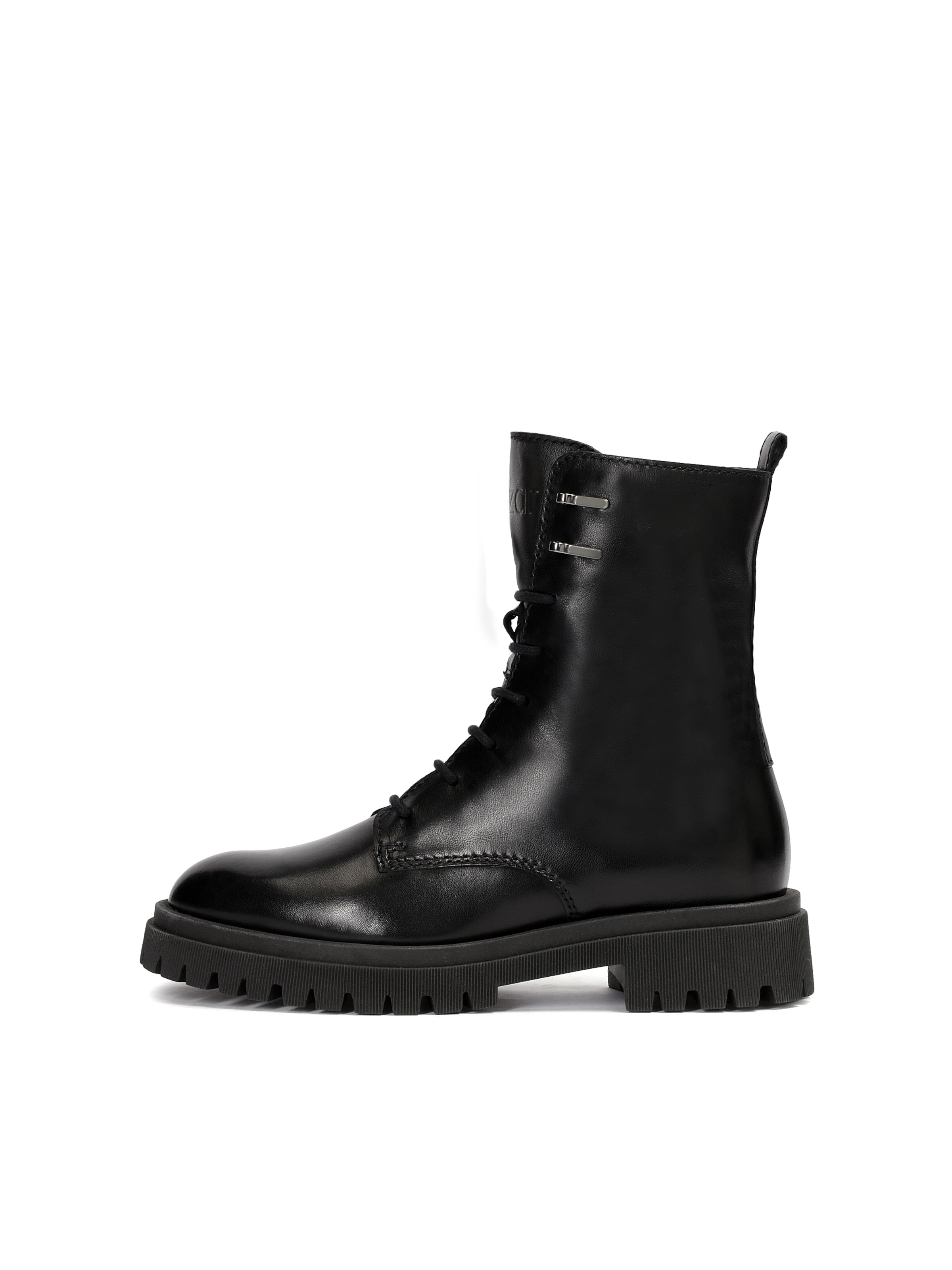 Kazar Šněrovací kozačky – černá: přední strana