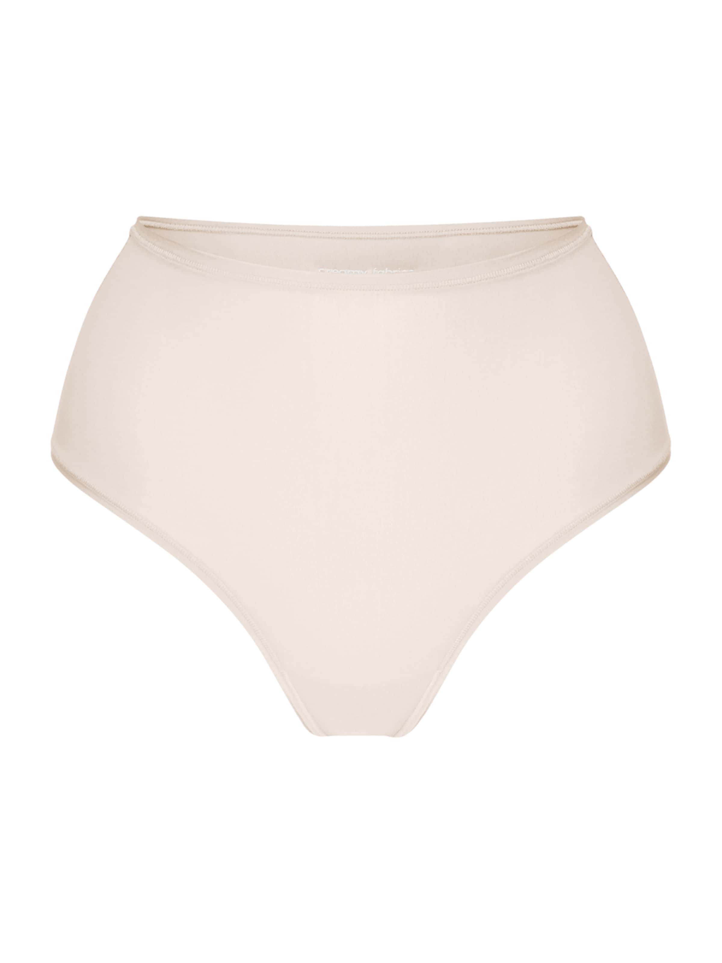 cfab (formerly creamy fabrics) Slip 'Hight-Waist Tanga' in Beige: voorkant