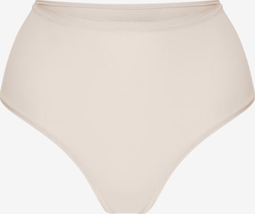 cfab (formerly creamy fabrics) Slip 'Hight-Waist Tanga' in Beige: voorkant