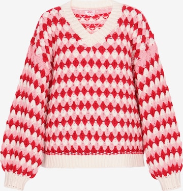 MYMO Sweter 'Young Fashion' w kolorze czerwony: przód