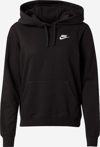 Nike Sportswear Bluzka sportowa 'Club Fleece' w kolorze czarny: przód