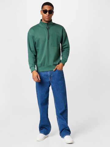 TOM TAILOR DENIM Sweatshirt in Green