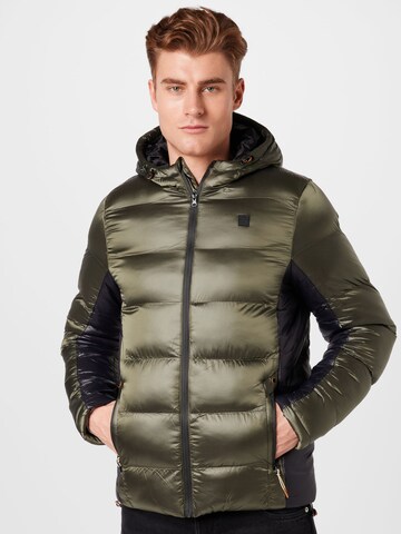 BLEND Winter jacket in Green: front