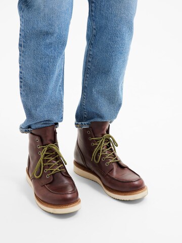 SELECTED HOMME Schnürboots 'Teo' in Braun