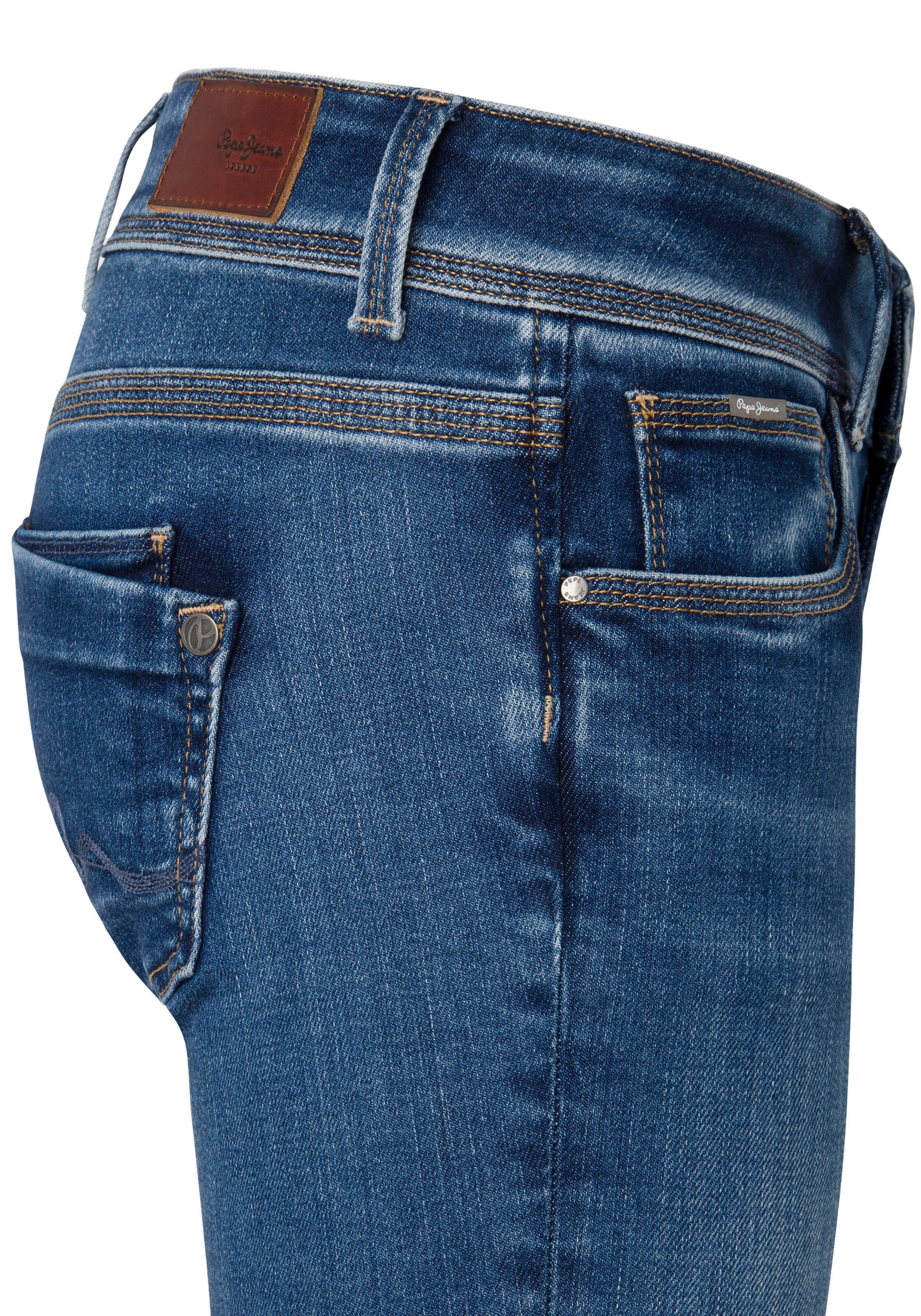 Pepe Jeans Slimfit Džíny – modrá