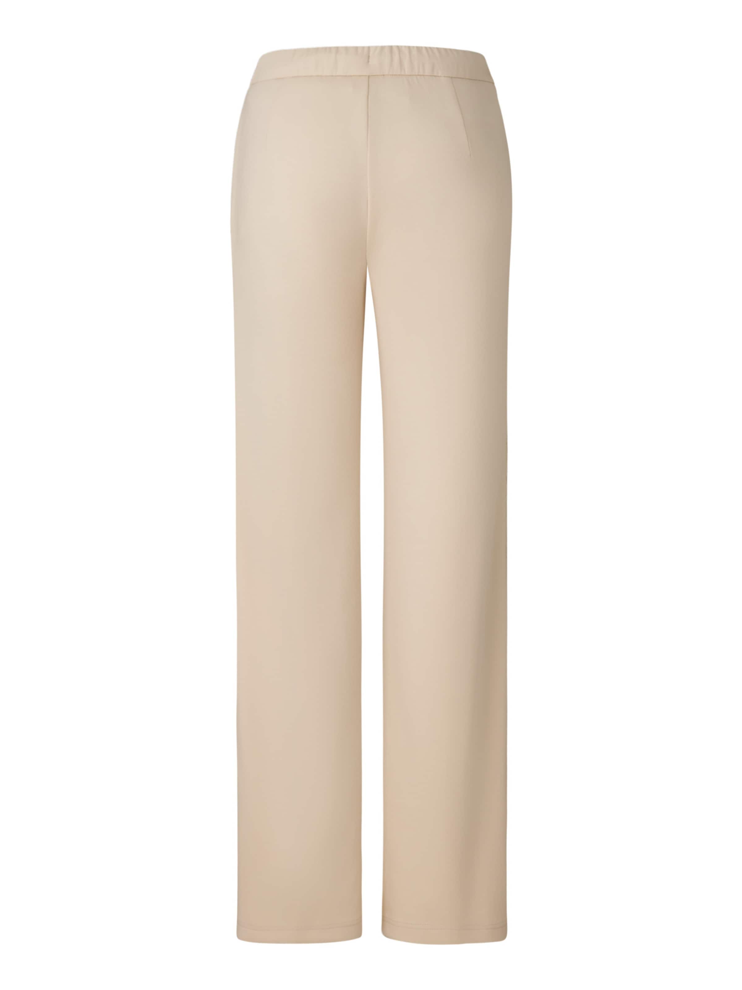BOGNER Regular Pleated Pants 'Noemi' in Beige