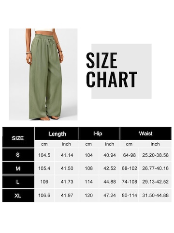MEETWEE Wide leg Pants in Green