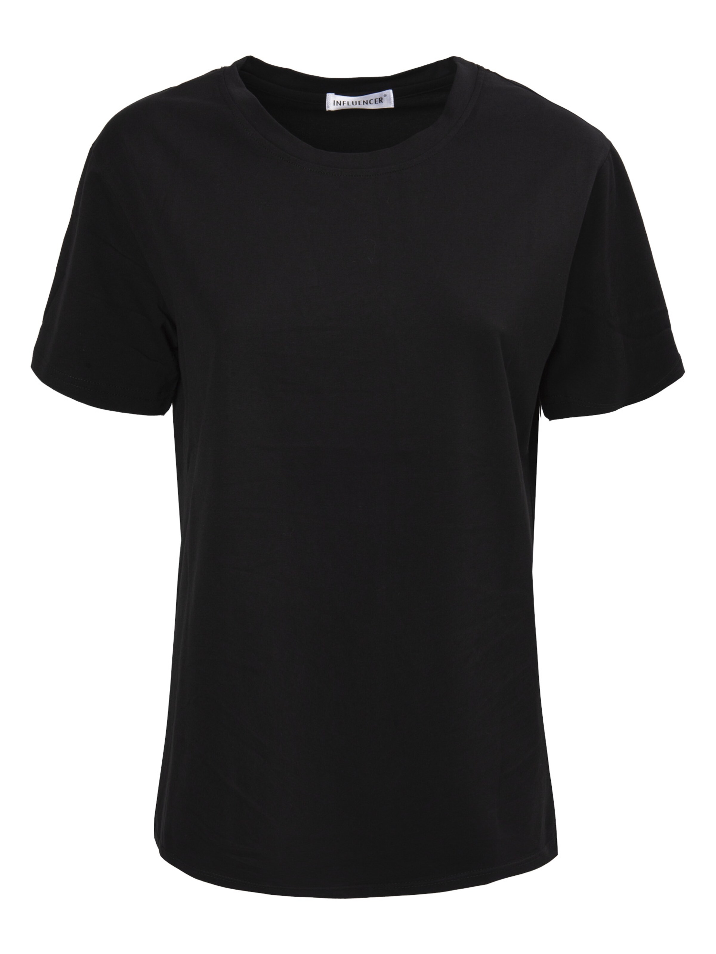 Influencer Koszulka w kolorze czarny: przód
