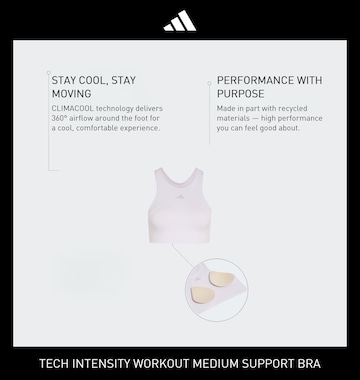 Bustino Reggiseno sportivo 'Intensity Workout' di ADIDAS PERFORMANCE in lilla