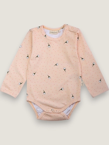 LouieLouie Rompertje/body 'Louie – White flowers rose' in Roze: voorkant