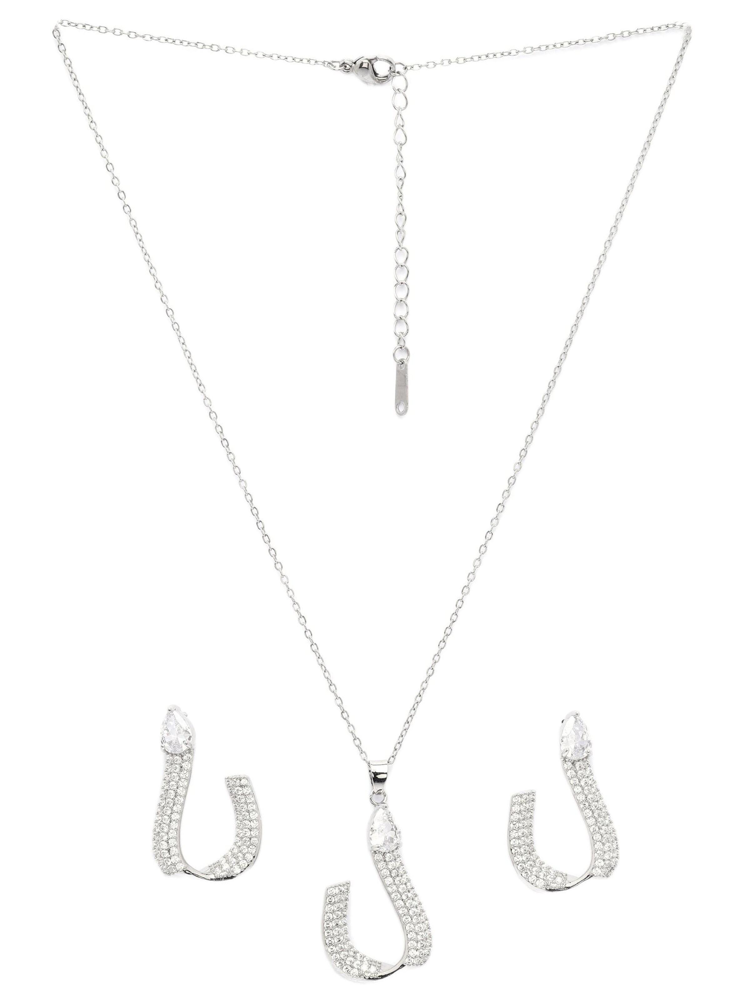 AVANT-GARDE PARIS - Conjunto de joyería 'Ilonana' en plata: frente