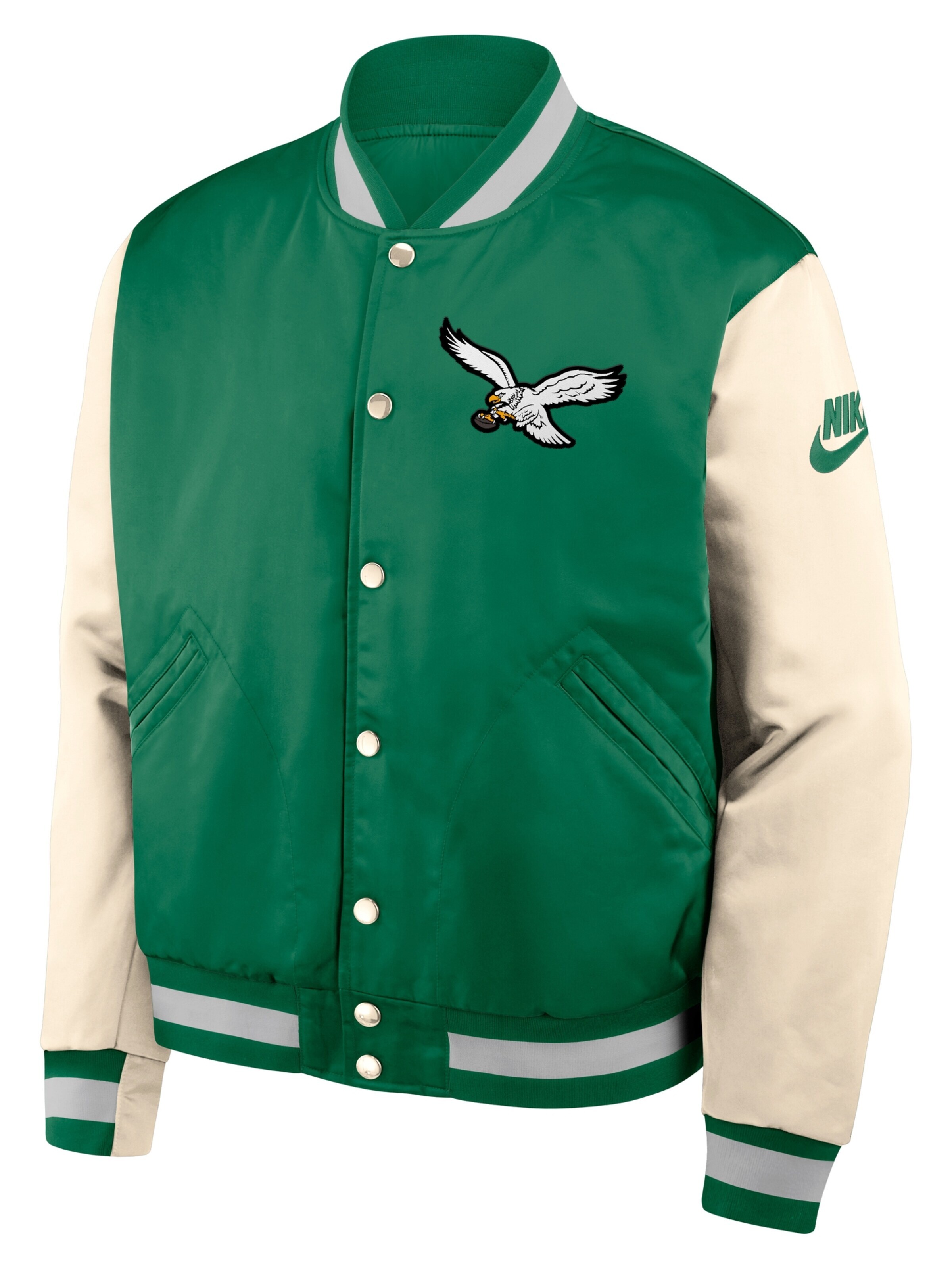 NIKE Athletic Jacket 'Philadelphia Eagles Nike Legacy  NFL' in Green: front