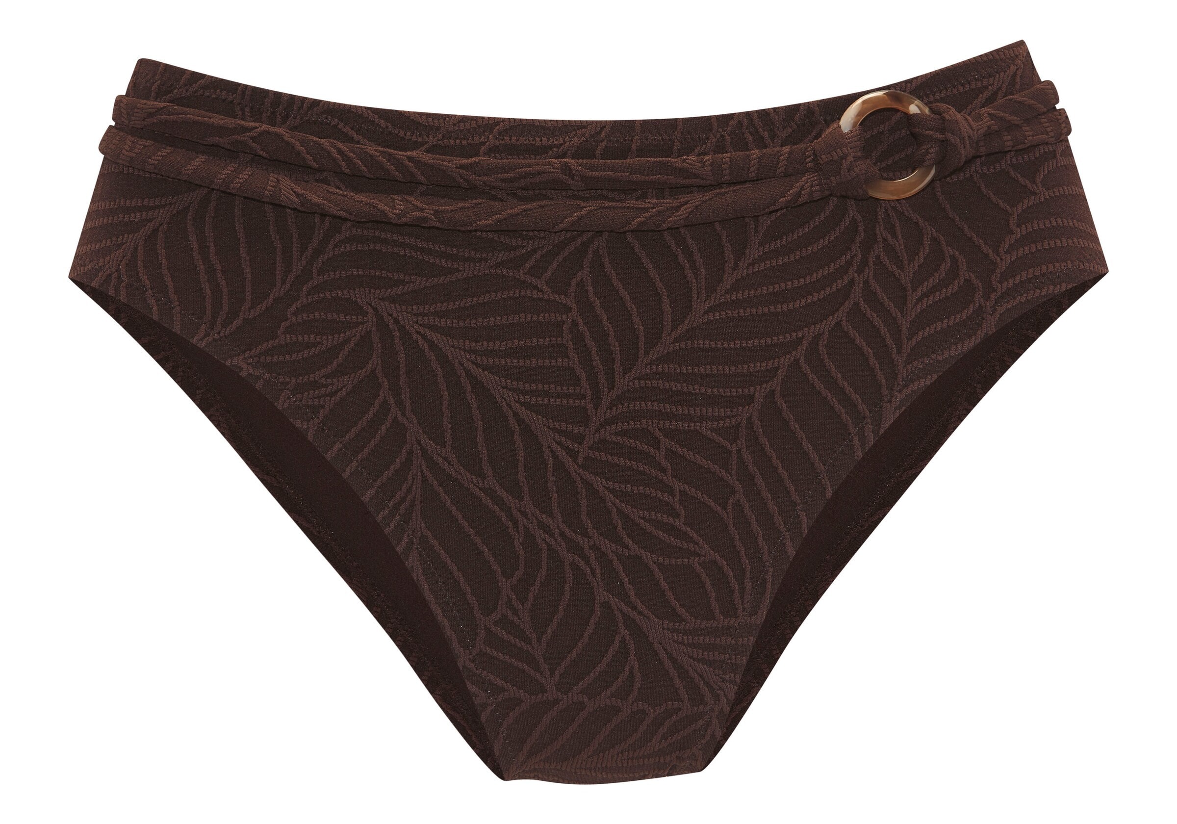 Bas de bikini LASCANA en marron : devant
