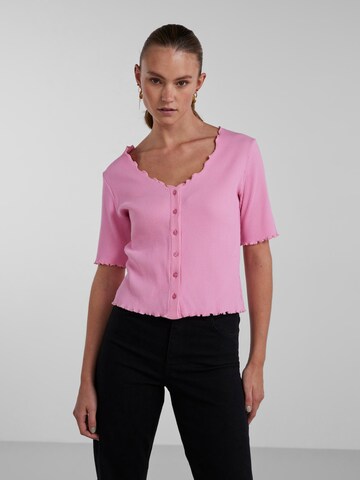 Cardigan 'Nukisa' PIECES en rose : devant