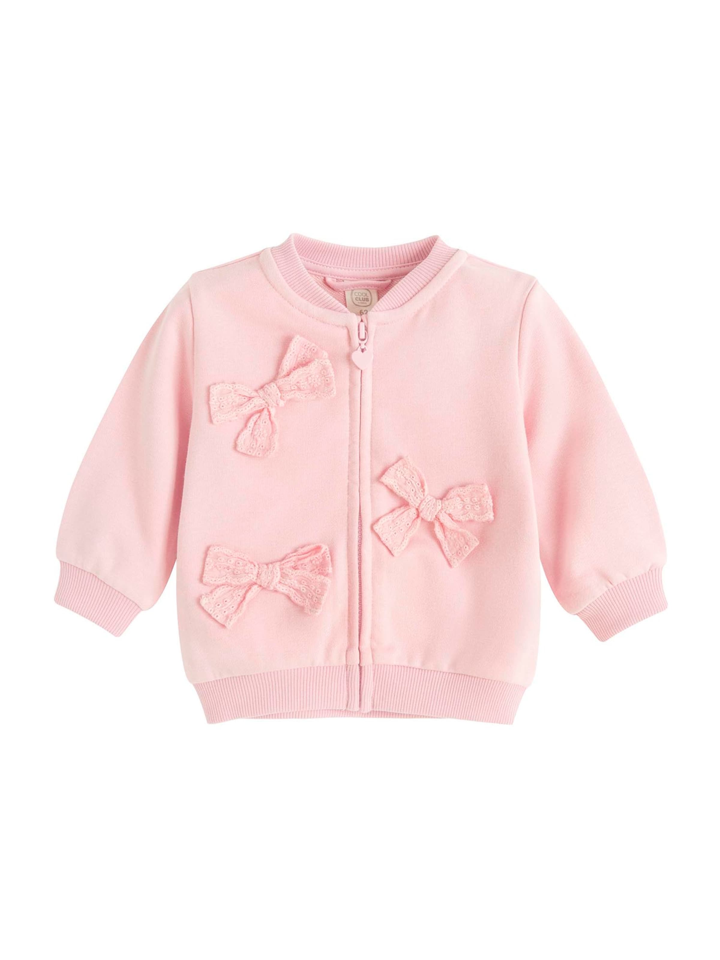 Cool Club Sweatjakke i pink: forside