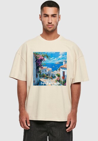 2Y Studios Shirt 'Bodrum Vibes' in Beige: front