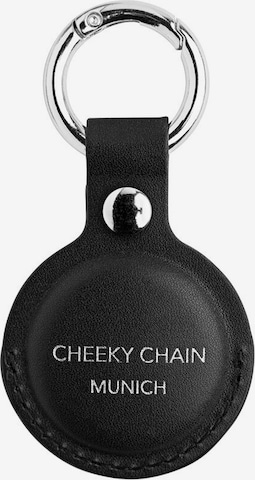 Cheeky Chain Munich Schlüsselanhänger Hülle 'Airtag' in Schwarz: Vorderseite