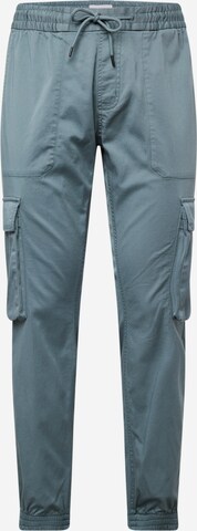 Pantalon cargo Calvin Klein Jeans en bleu : devant