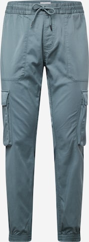 Calvin Klein Jeans Cargobroek in Blauw: voorkant