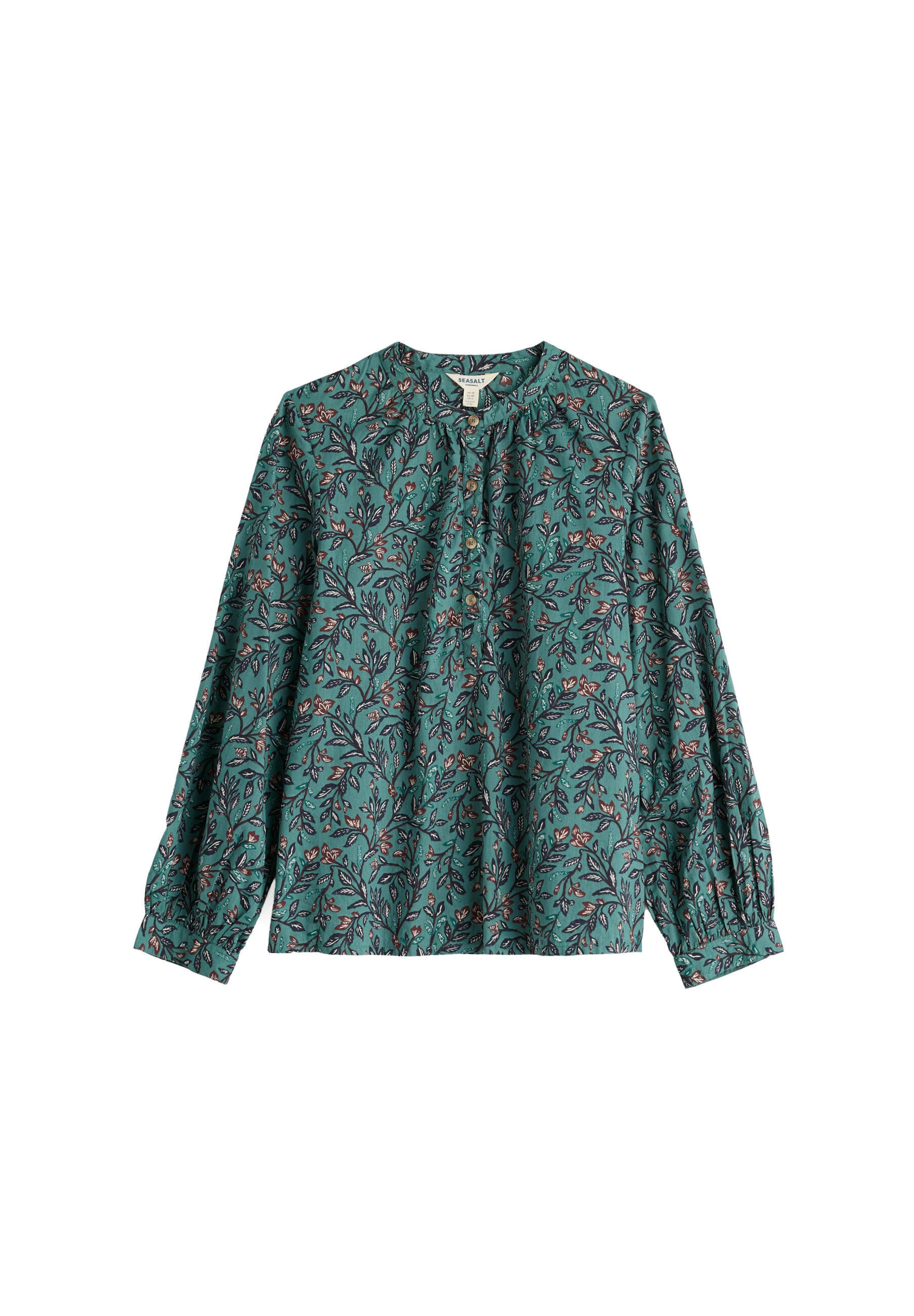 Seasalt Cornwall Shirt 'St Mawes' in Groen: voorkant