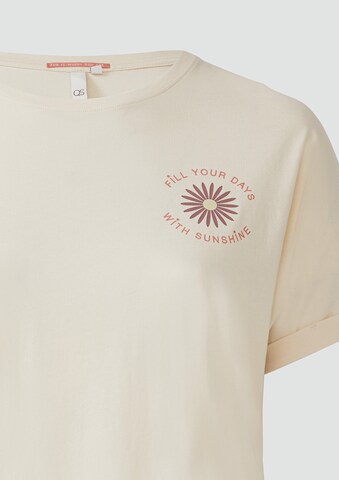 T-shirt QS en beige