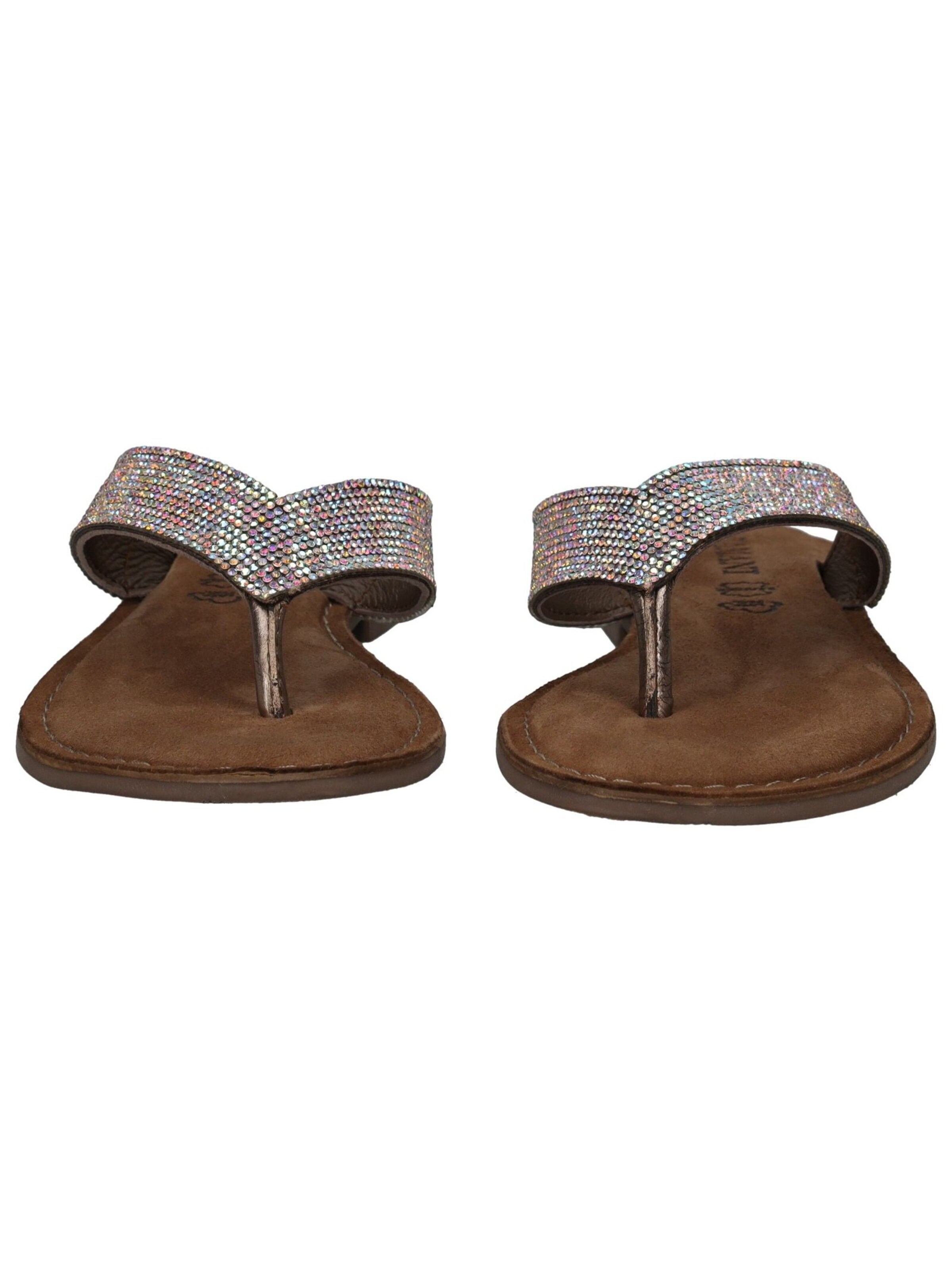 Tongs LAZAMANI en marron