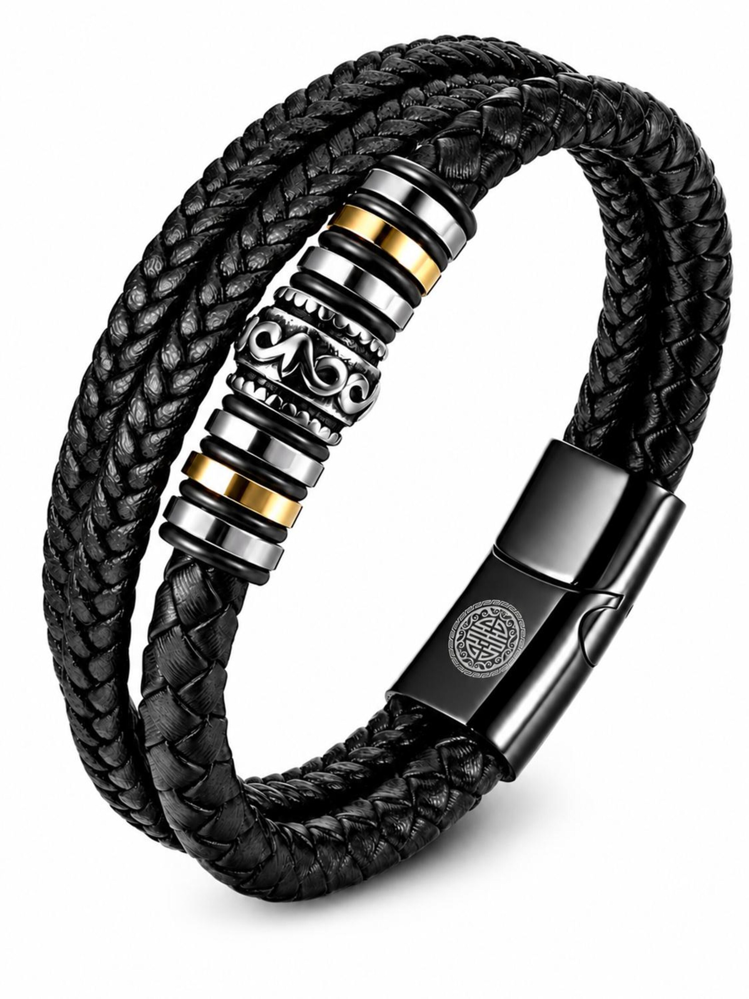 Alster Herz Bracelet 'SORRENTO' in Black: front