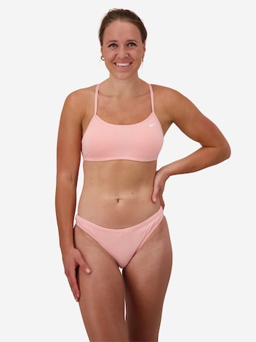 Nike Swim Bralette Sports Bikini in Pink: front