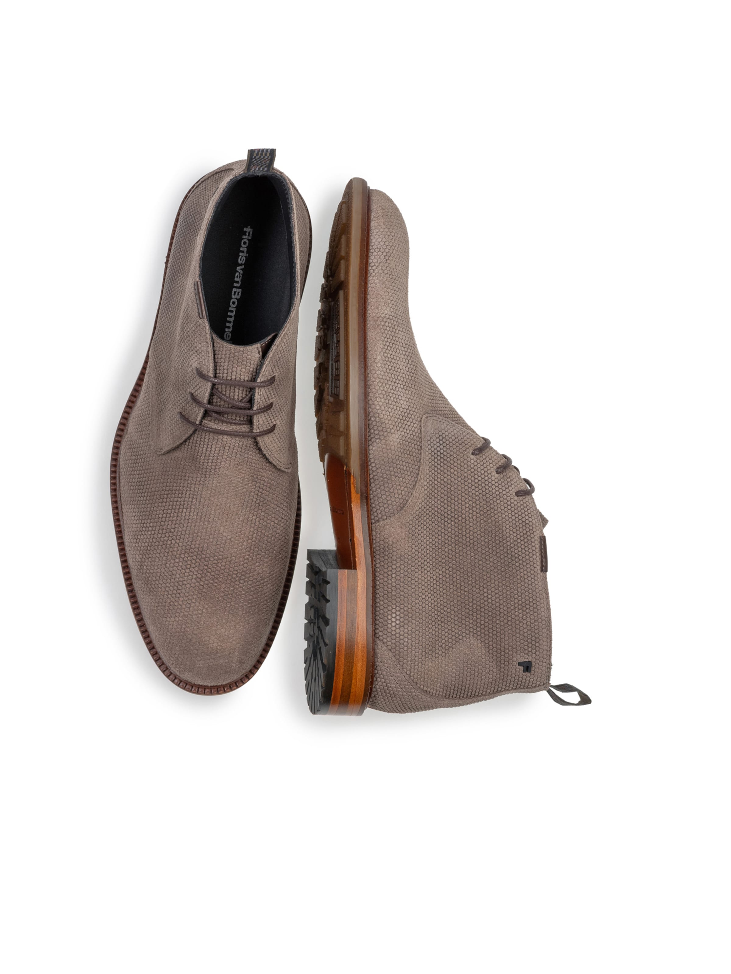 Bottines à lacets 'De Normer 01' Floris van Bommel en marron