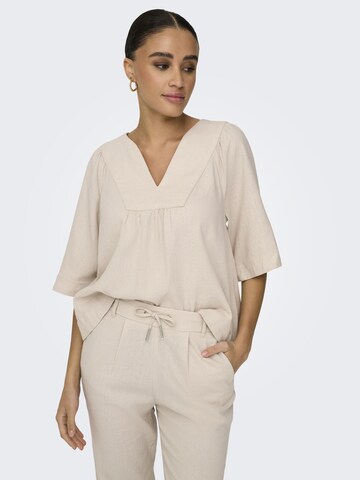 ONLY Bluse 'ONLCaro' i beige