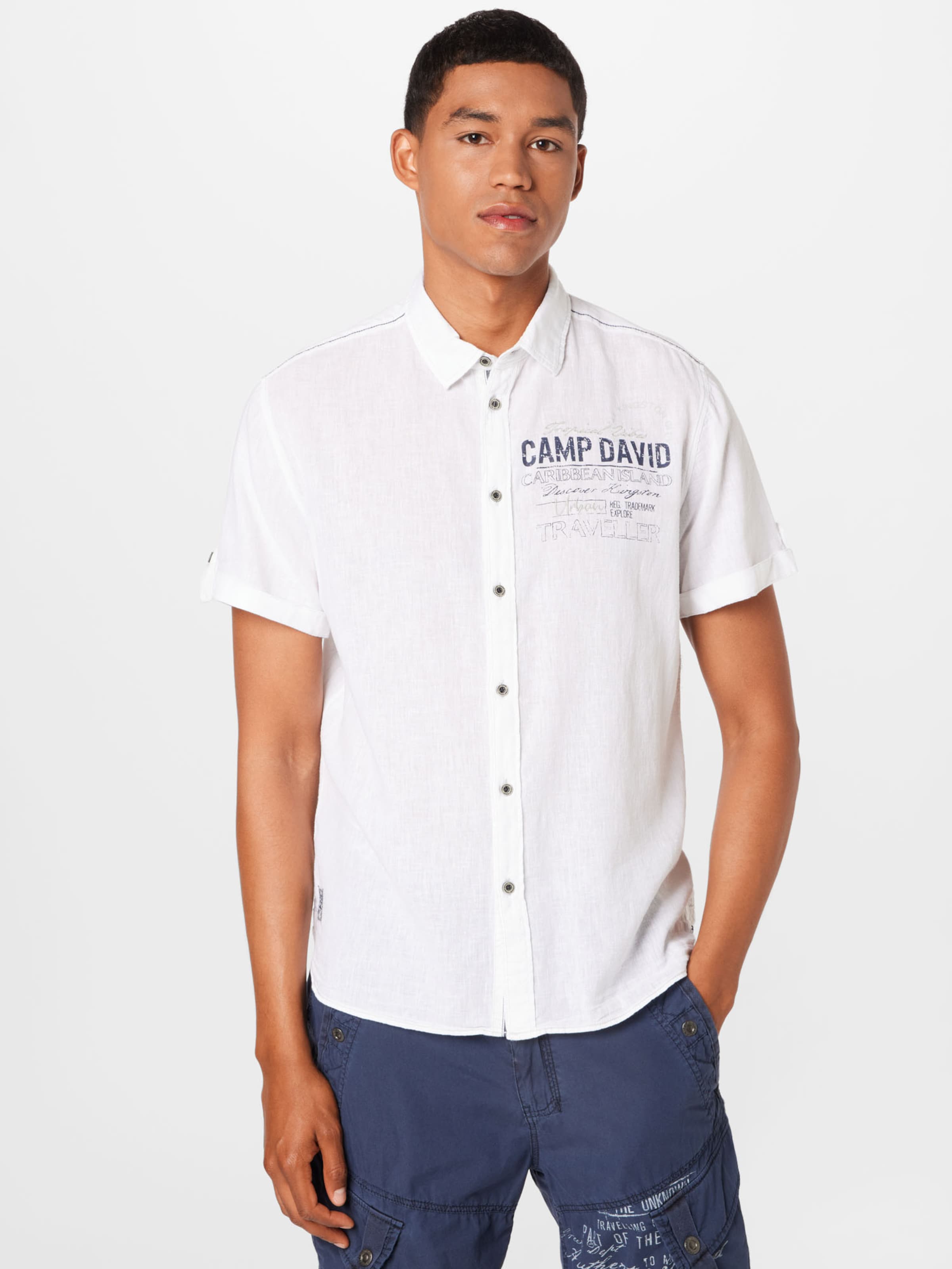 Männer Große Größen CAMP DAVID Hemd in Weiß - WN33466