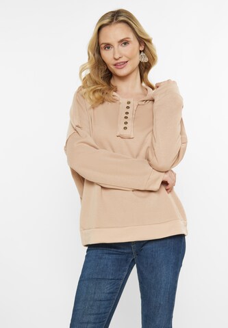 usha FESTIVAL Sweatshirt in Beige: voorkant
