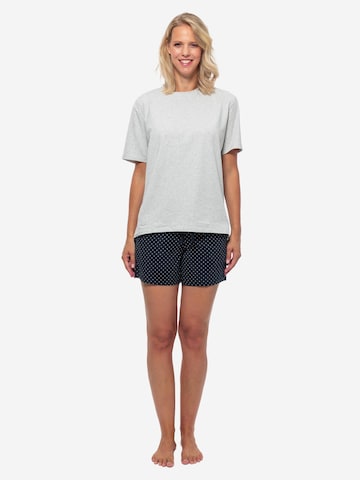 SCHIESSER Pyjama 'Cotton' in Blauw