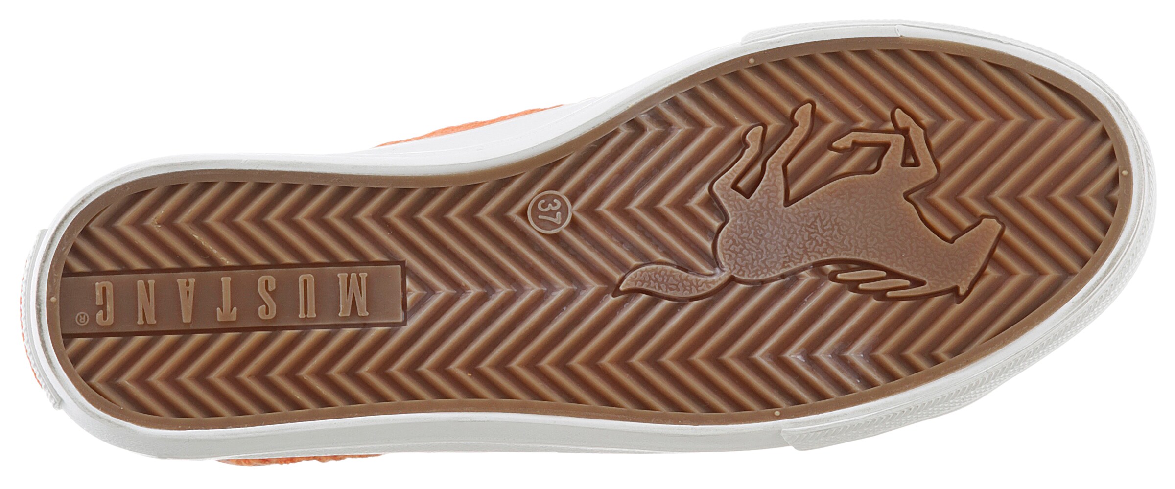 MUSTANG High-Top Sneakers in Orange