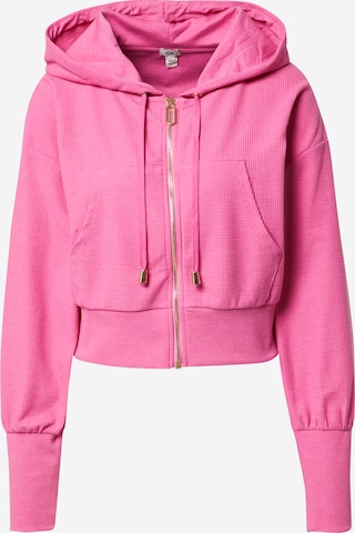 Veste de survêtement River Island en rose : devant